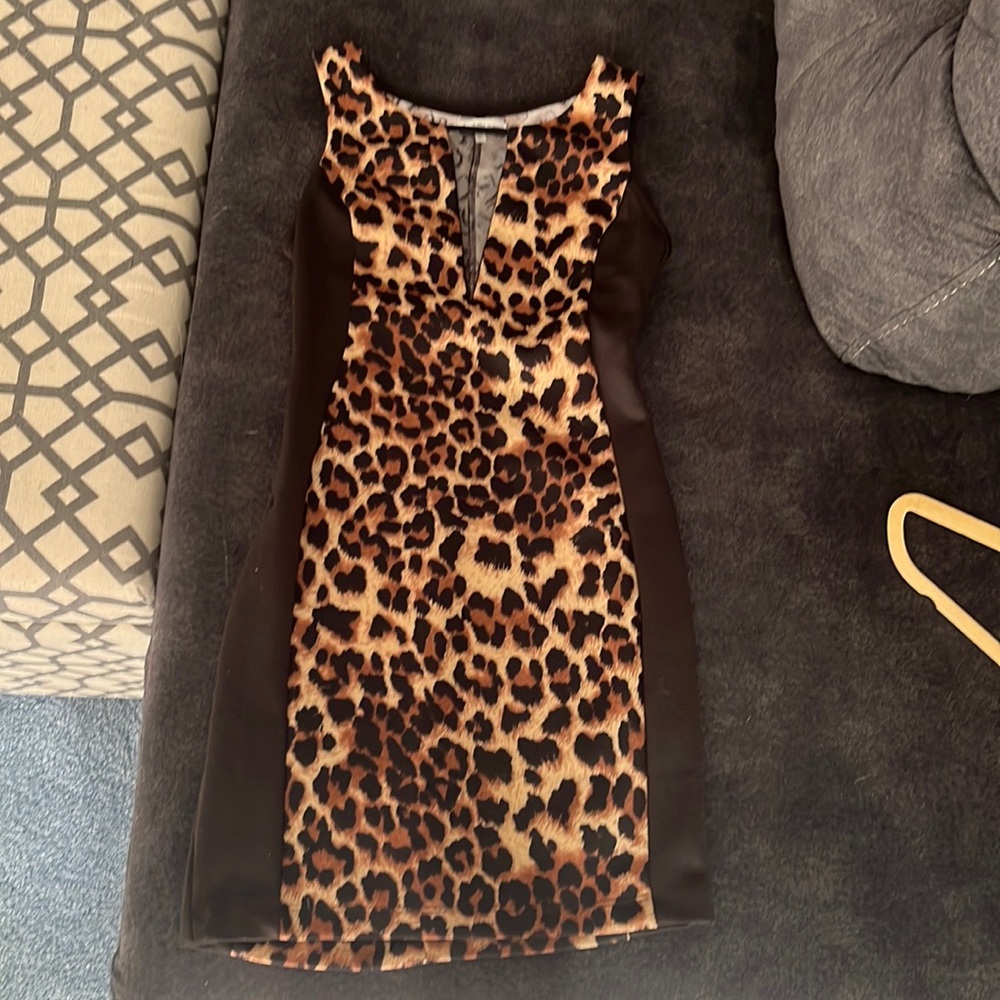Charlotte Russe Leopard Print Dress Size Small